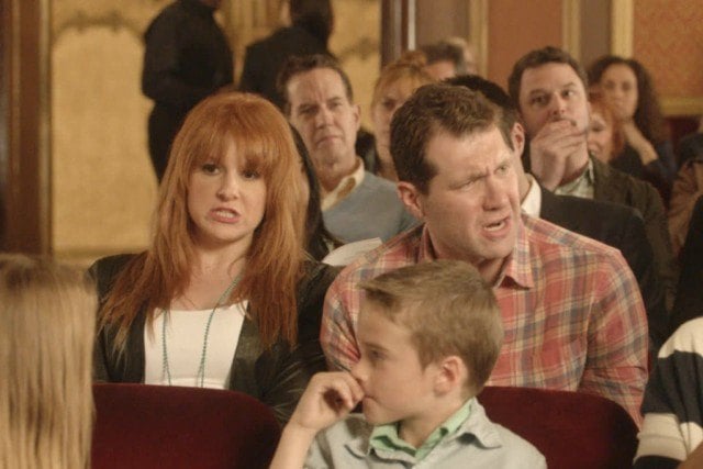 Julie (Julie Klausner) and Billy (Billy Eichner) complain about their surroundings in a scene from 'Difficult People' 