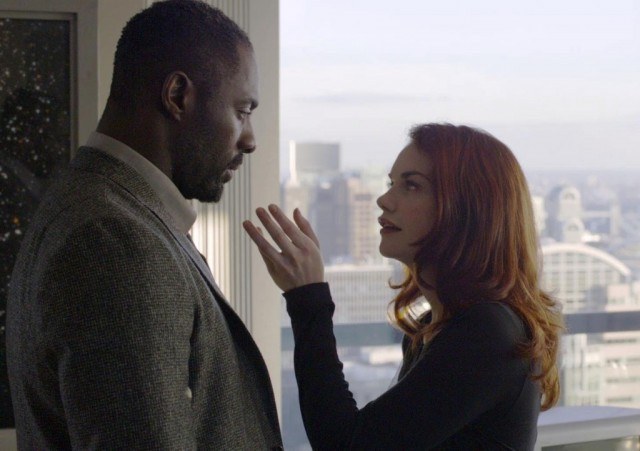 Idris Elba and Ruth Wilson in a scene from the BBC crime drama 'Luther'
