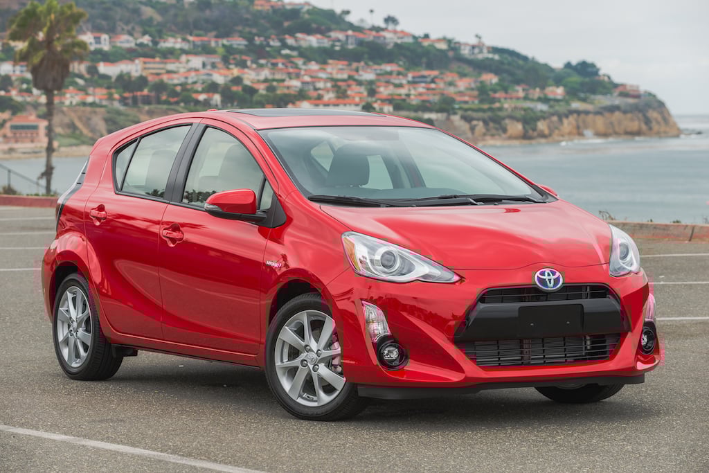 Red Toyota Prius C