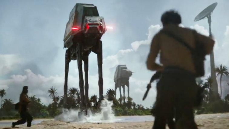 AT-AT walkers in Rogue One: A Star Wars Story