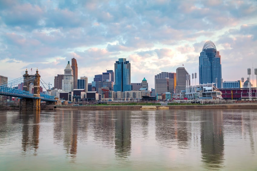 view of Cincinnati downtown