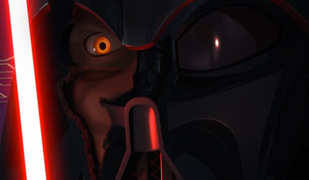 Darth Vader in the Star Wars Rebels Season 2 finale Darth Vader in the Star Wars Rebels Season 2 finale