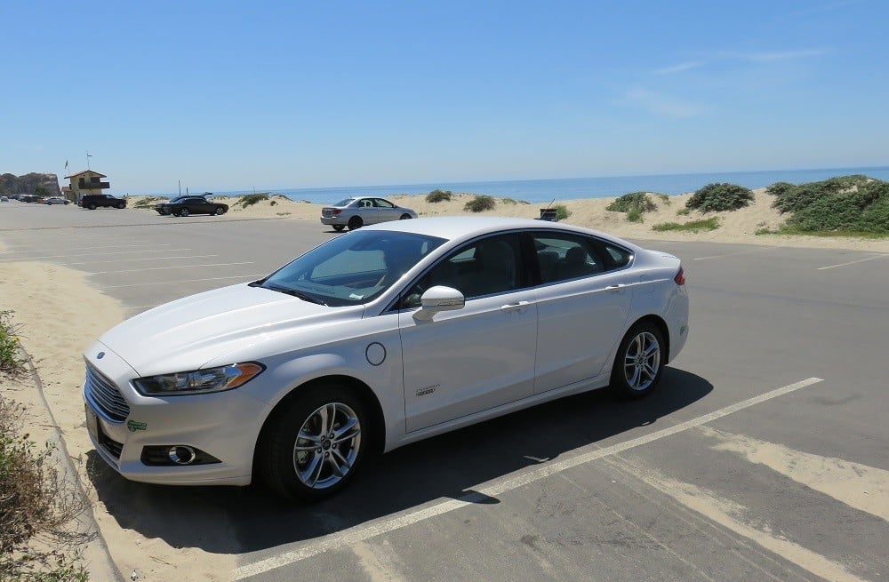 Ford Fusion Energi takes some sun at Point Dume