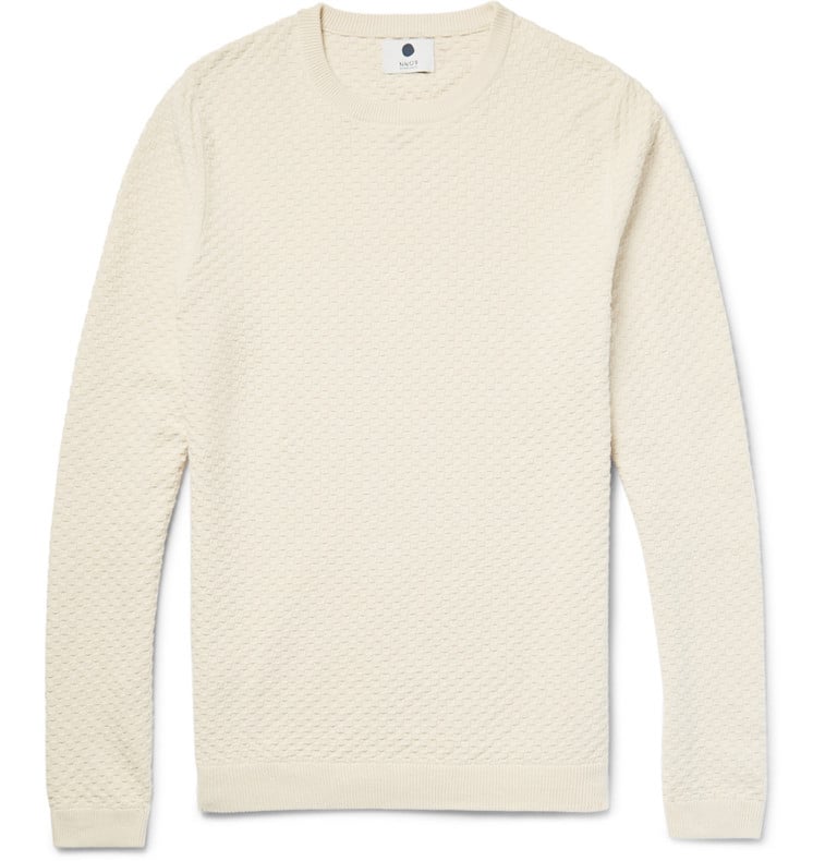 NN07 cotton basketweave sweater at Mr. Porter