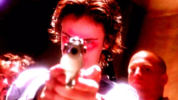 Robert Downey Jr., Juliette Lewis and Woody Harrelson in Natural Born Killers