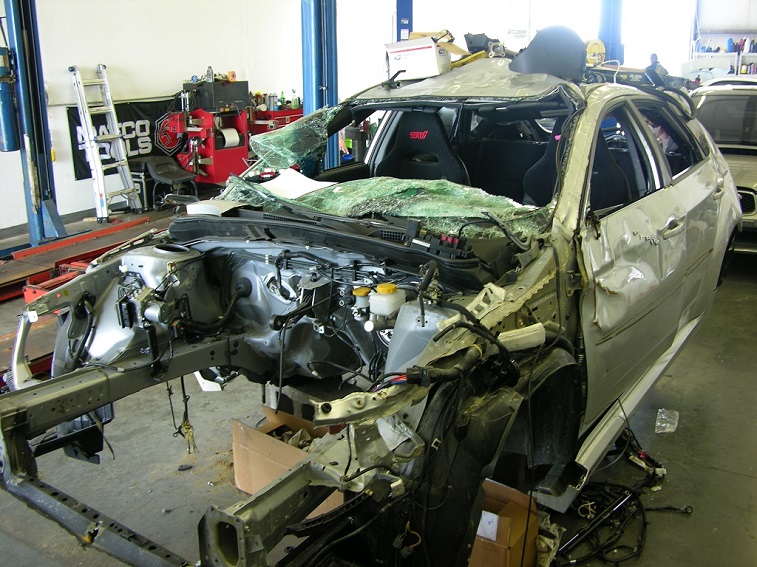 A wrecked STI