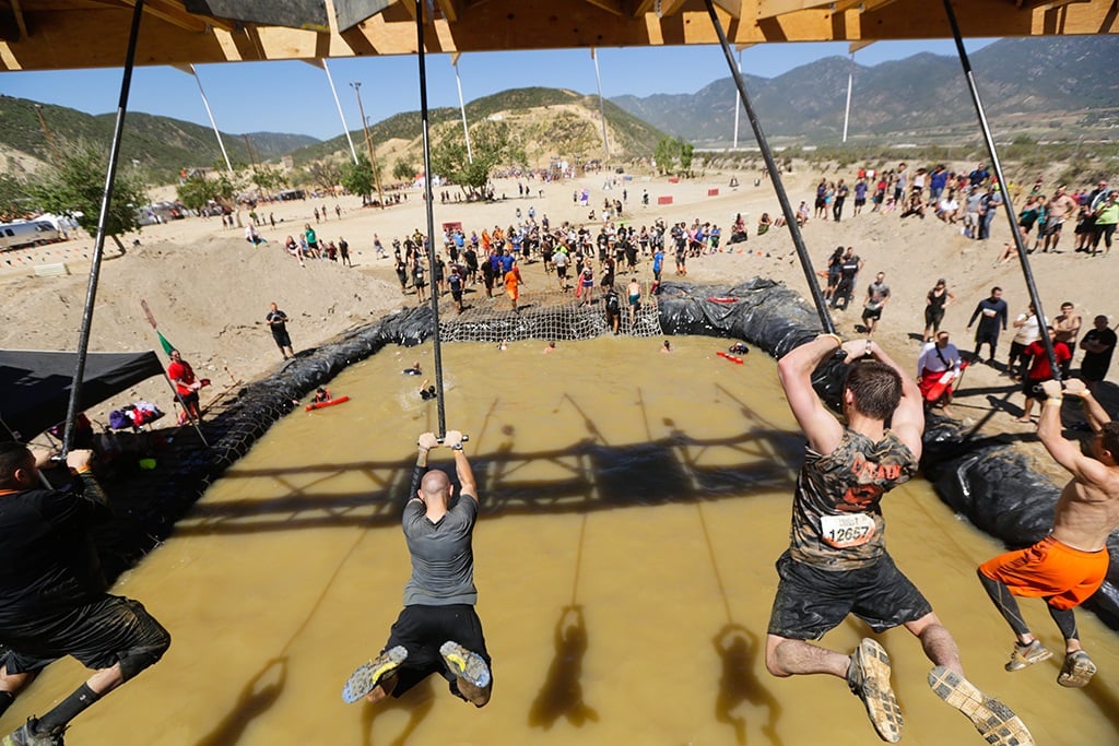 swinging at tough mudder