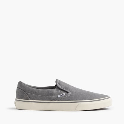 Canvas slip-on plimsolls