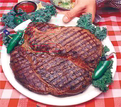 72 ounce steak