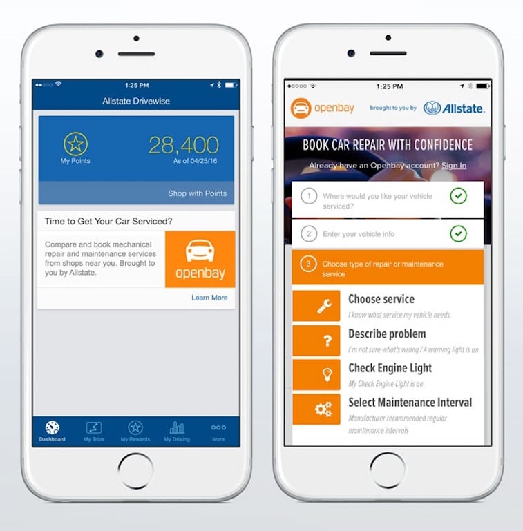 Openbay on smartphone