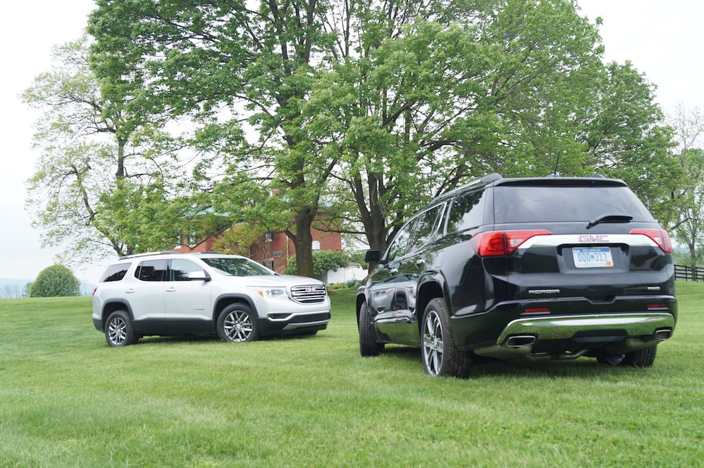 GMC Acadia Denali and GMC Acadia SLT