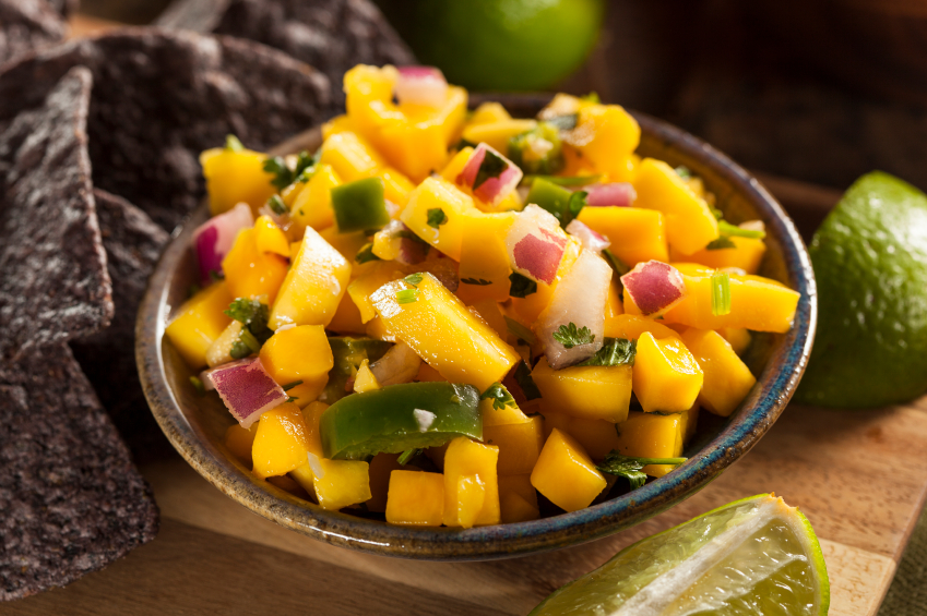 Mango Salsa in a bowl