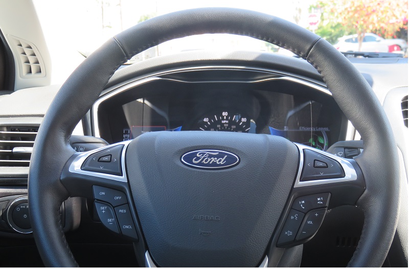 Ford Fusion Energi features SYNC at the wheel