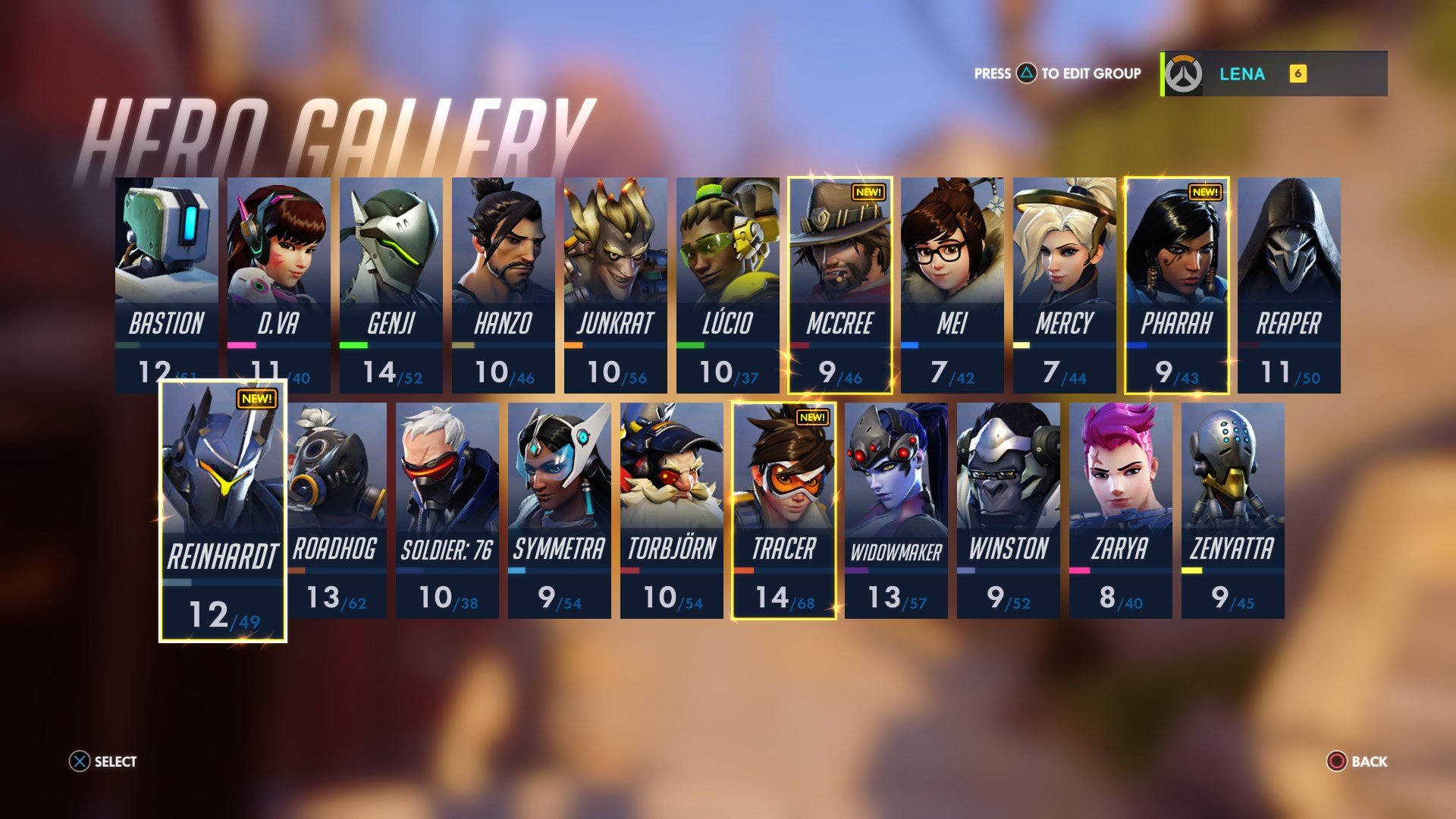 The character select screen from 'Overwatch'