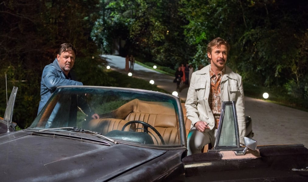 Ryan Gosling and Russel Crowe in the 2016 film The Nice Guys The Nice Guys - Ryan Gosling and Russell Crowe