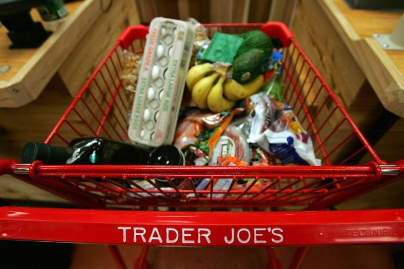 shopping cart at Trader Joe's