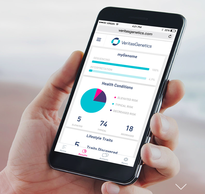 Veritas Genetics app