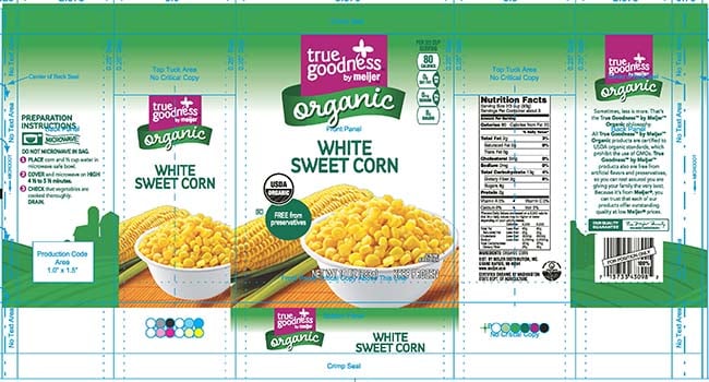 Recalled CRF frozen food
