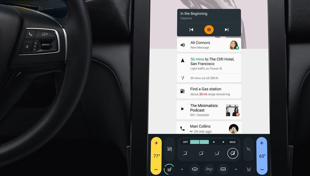 Google Android OS preview, Android Auto