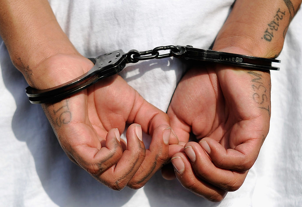 man in handcuffs