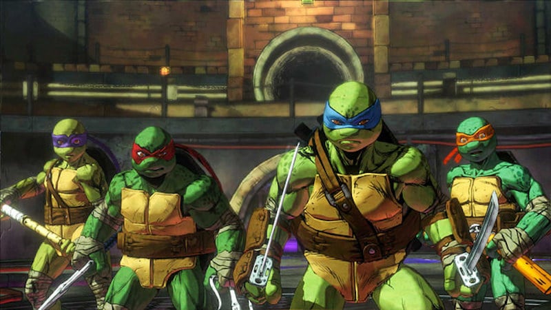 The Ninja Turtles gear up to fight in Mutants in Manhattan