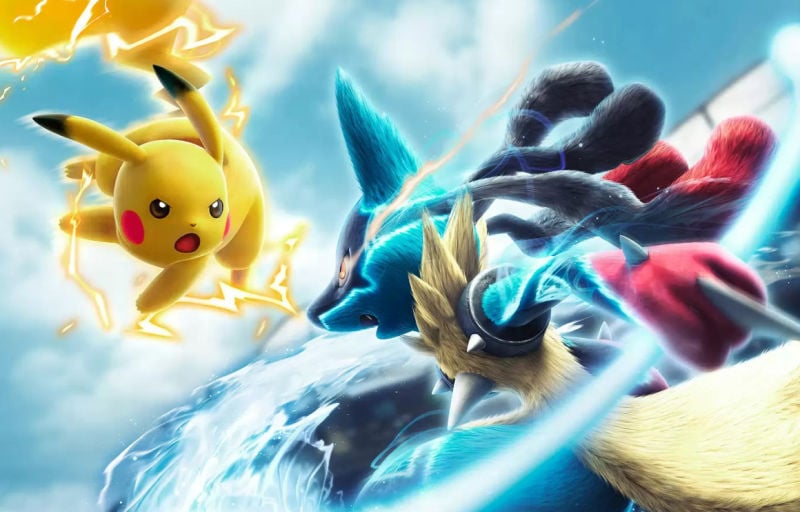 Pikachu engages in some heavy melee combat in Pokken Tournament