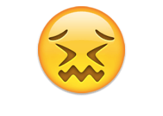 Confounded face - emoji meanings