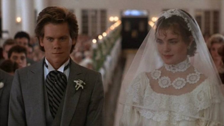 Elizabeth McGovern and Kevin Bacon in She's Having a Baby