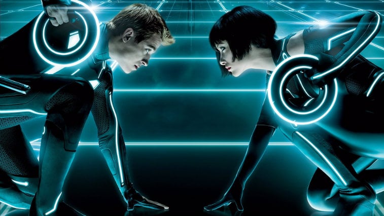 Garrett Hedlund and Olivia Wilde in Tron: Legacy Garrett Hedlund and Olivia Wilde in Tron: Legacy