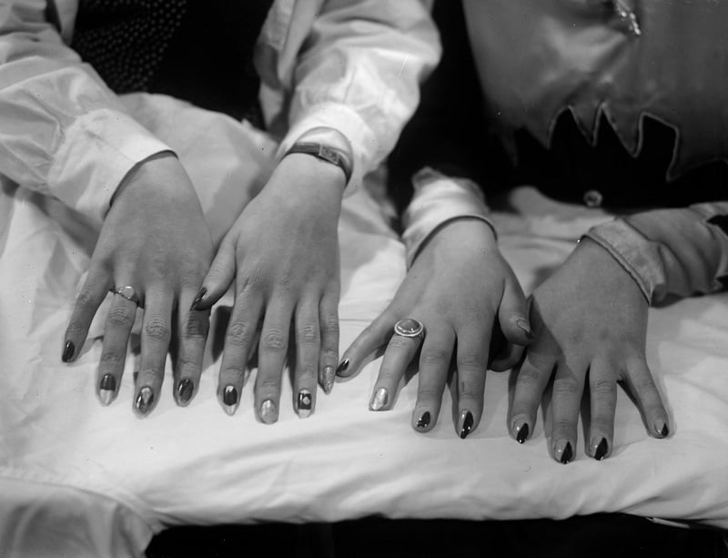 Hands on display at a Hairdressing Exhibition held at Olympia, London 