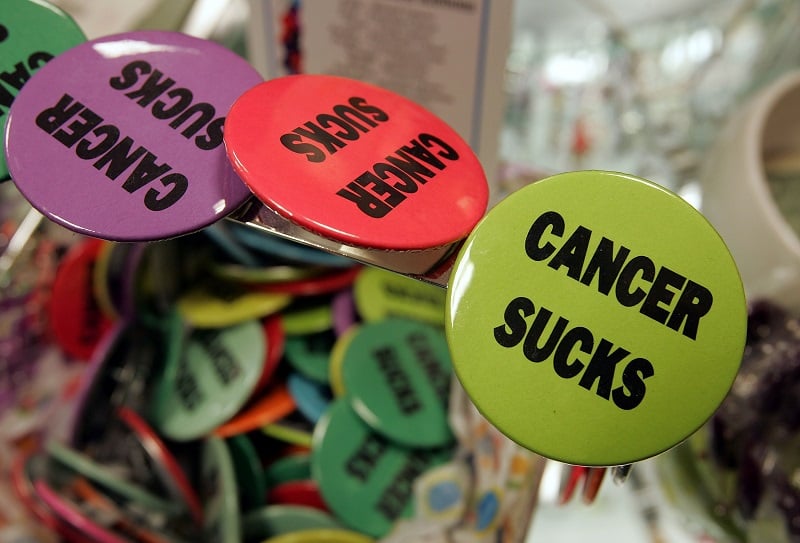 Cancer sucks buttons