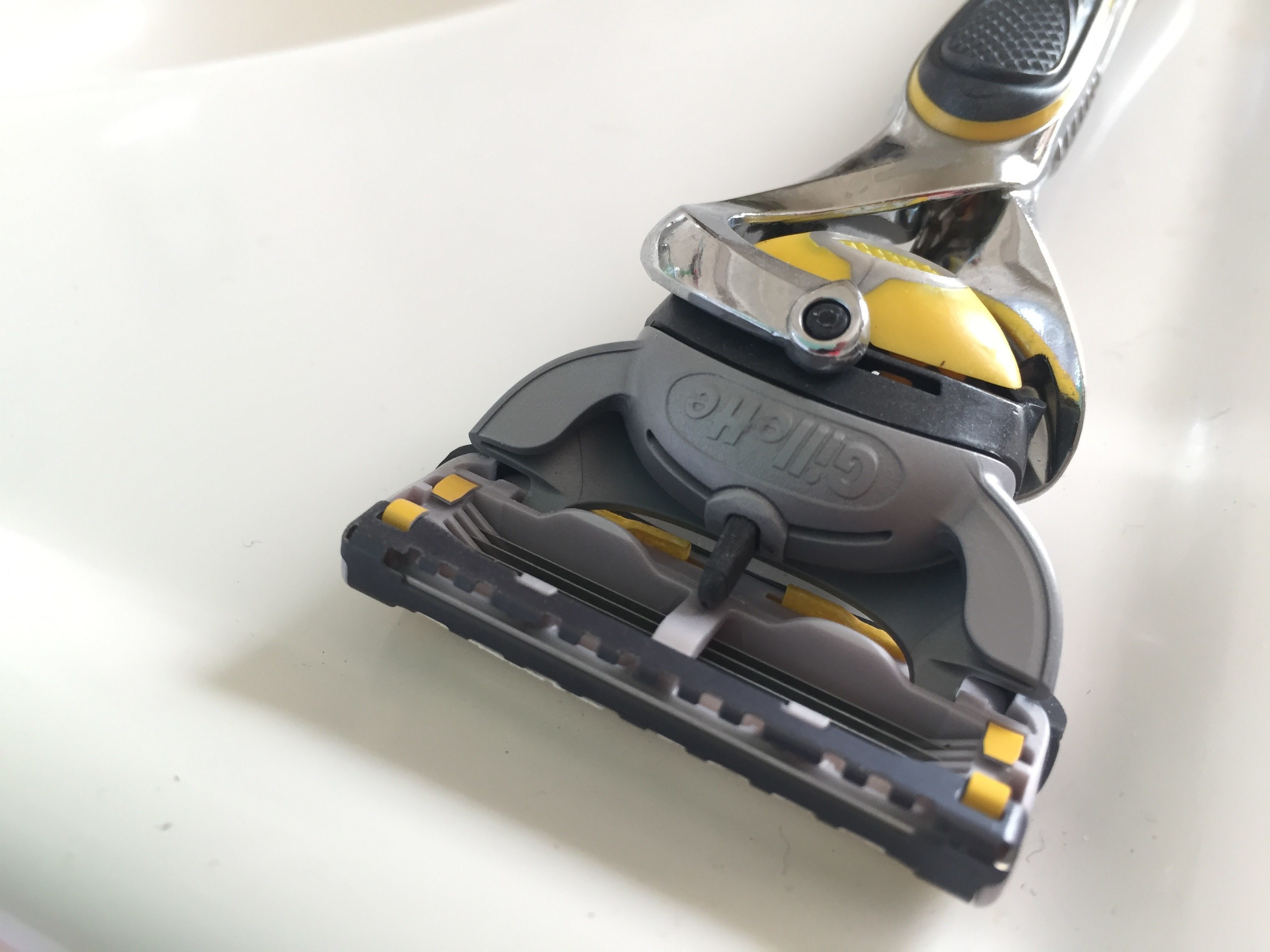 Razor on sink