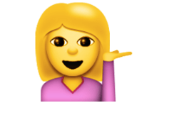 Information Desk Person - emoji meanings
