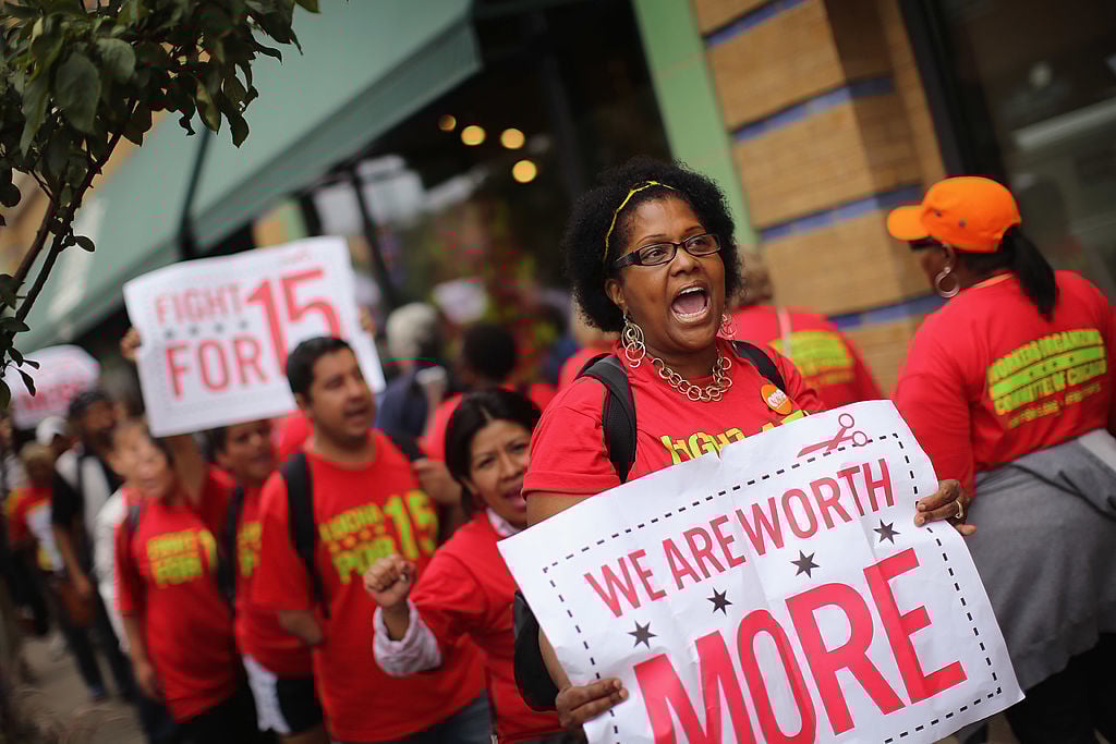 Minimum wage protest, minimum wage by state
