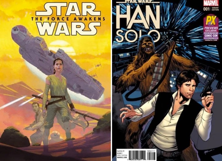 Star Wars comic books from Marvel