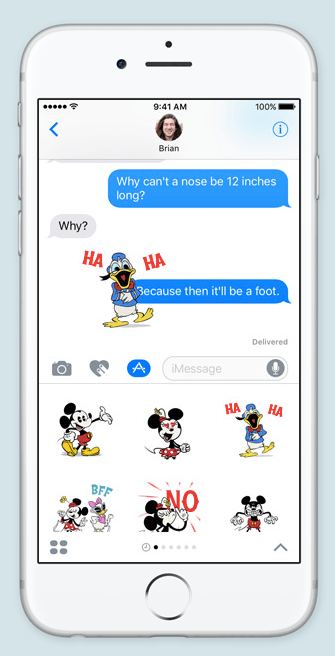 Stickers in Messages iOS 10