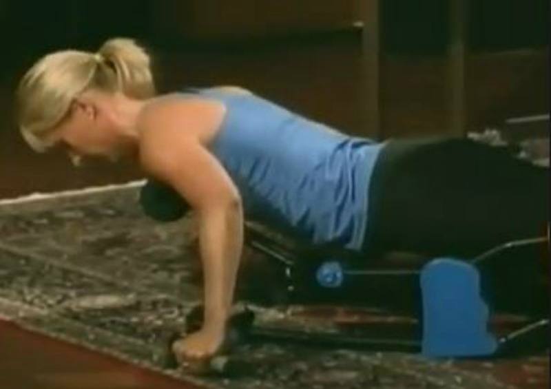 A woman is using the body jac on<em>Shark Tank.</em>