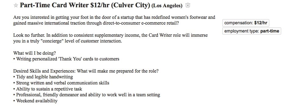 Craiglist Los Angeles: 10 Really Weird Job Postings