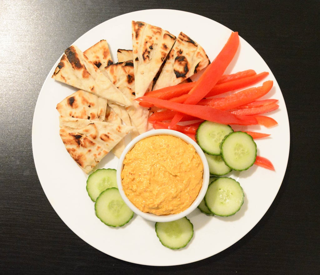 spicy feta dip appetizer platter
