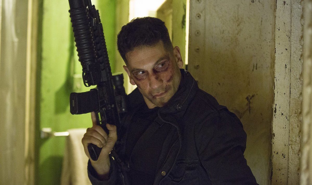 The Punisher holding a weapon in Daredevil