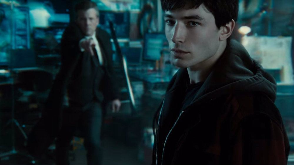 Ben Affleck and Ezra Miller in Justice League
