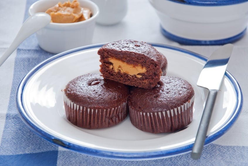 peanut butter stuffed brownies