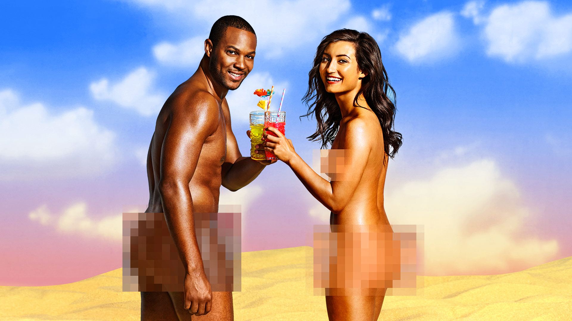 Two people on 'Dating Naked'.