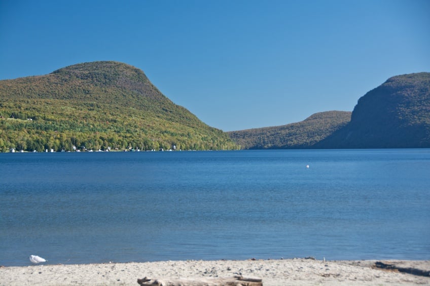 beach at Lake Willoughby