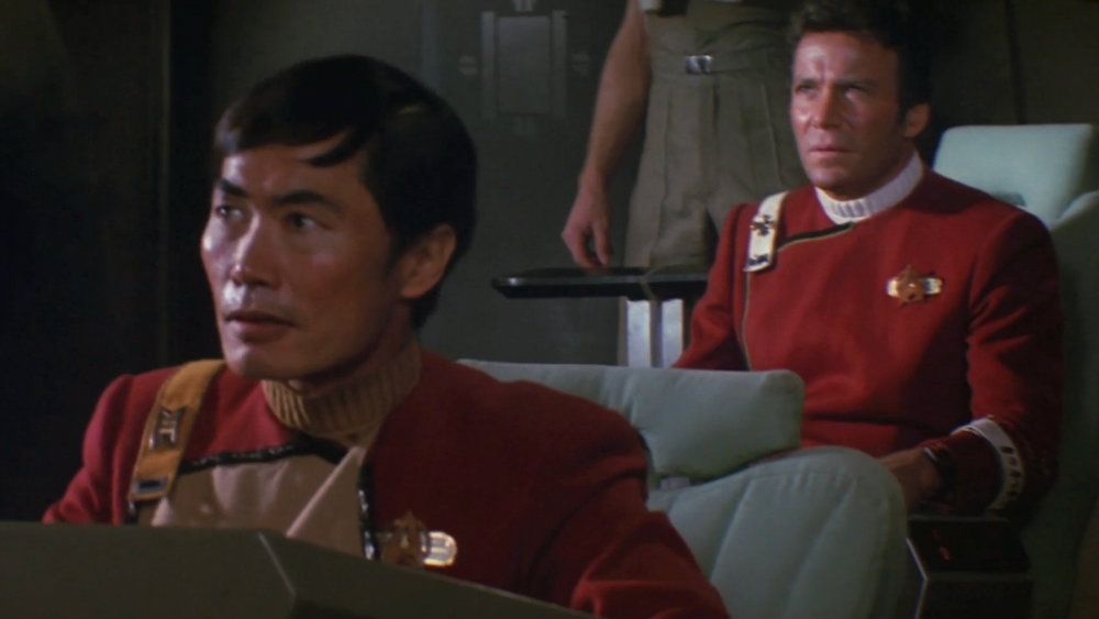 George Takei and William Shatner in Star Trek