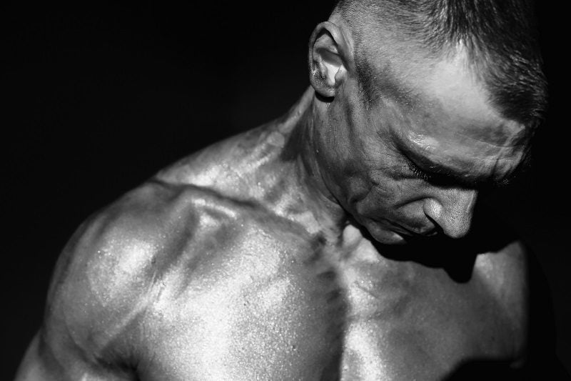 Bodybuilder Radek Malek of the Czech Republic prepares himself for the Body Building competition Bodybuilder Radek Malek of the Czech Republic prepares himself for the Body Building competition