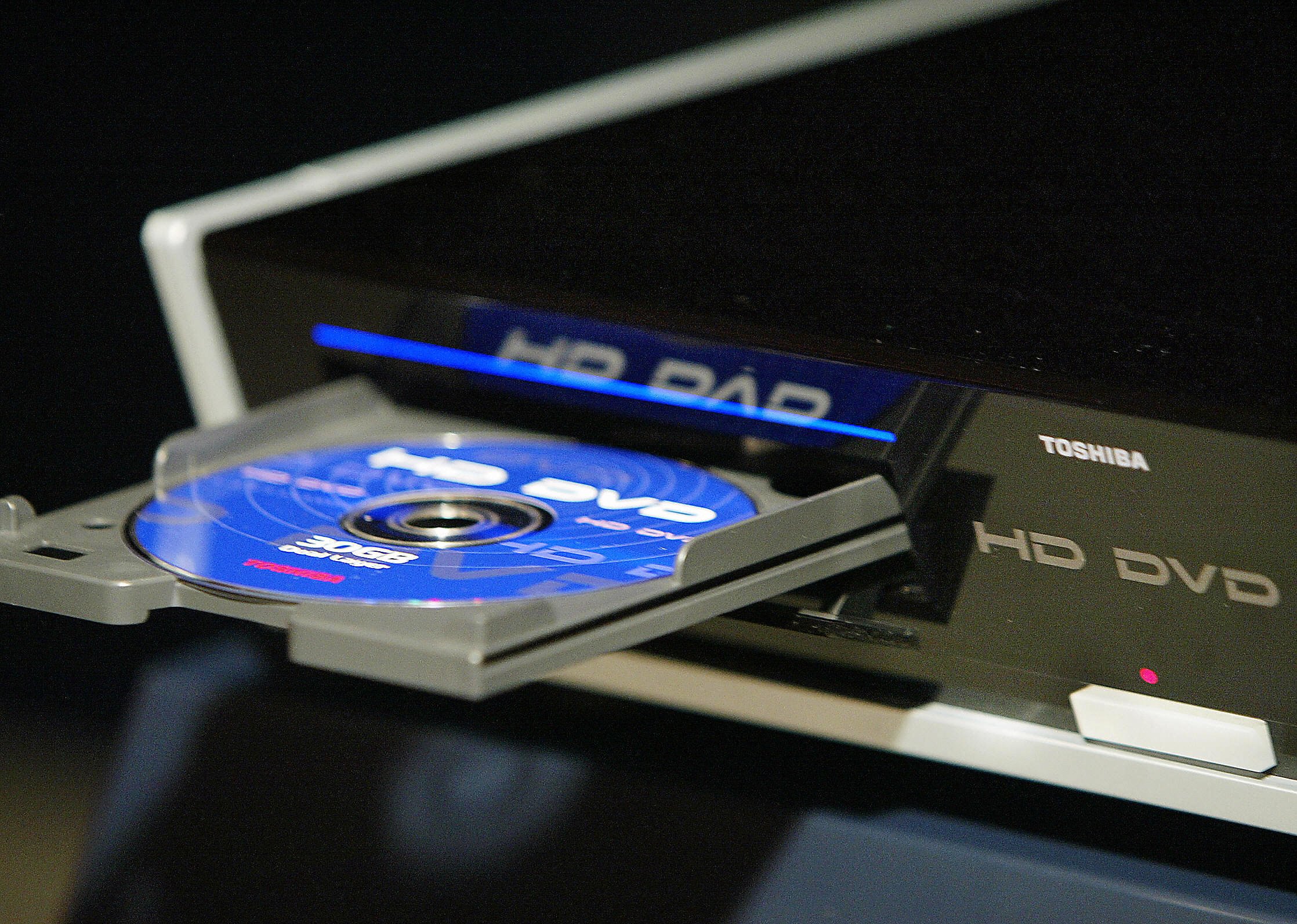 Toshiba unveils the prototype model of their new high-definition DVD (HD-DVD) player