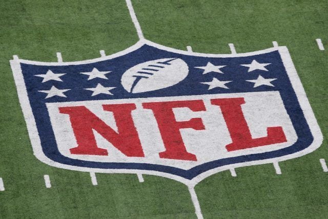 NFL sign on field NFL sign on field