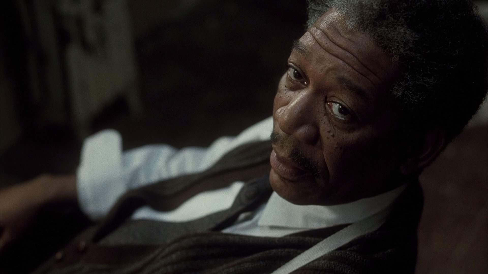 Morgan Freeman in Se7en Morgan Freeman in Se7en