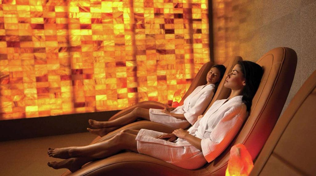 women relaxing at a spa